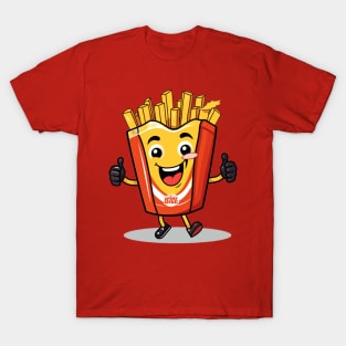 kawaii french fries T-Shirt cute potatofood T-Shirt